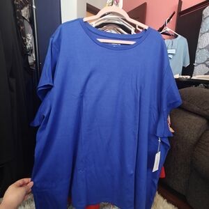 Liz Claiborne Royal Blue Short Sleeve Top